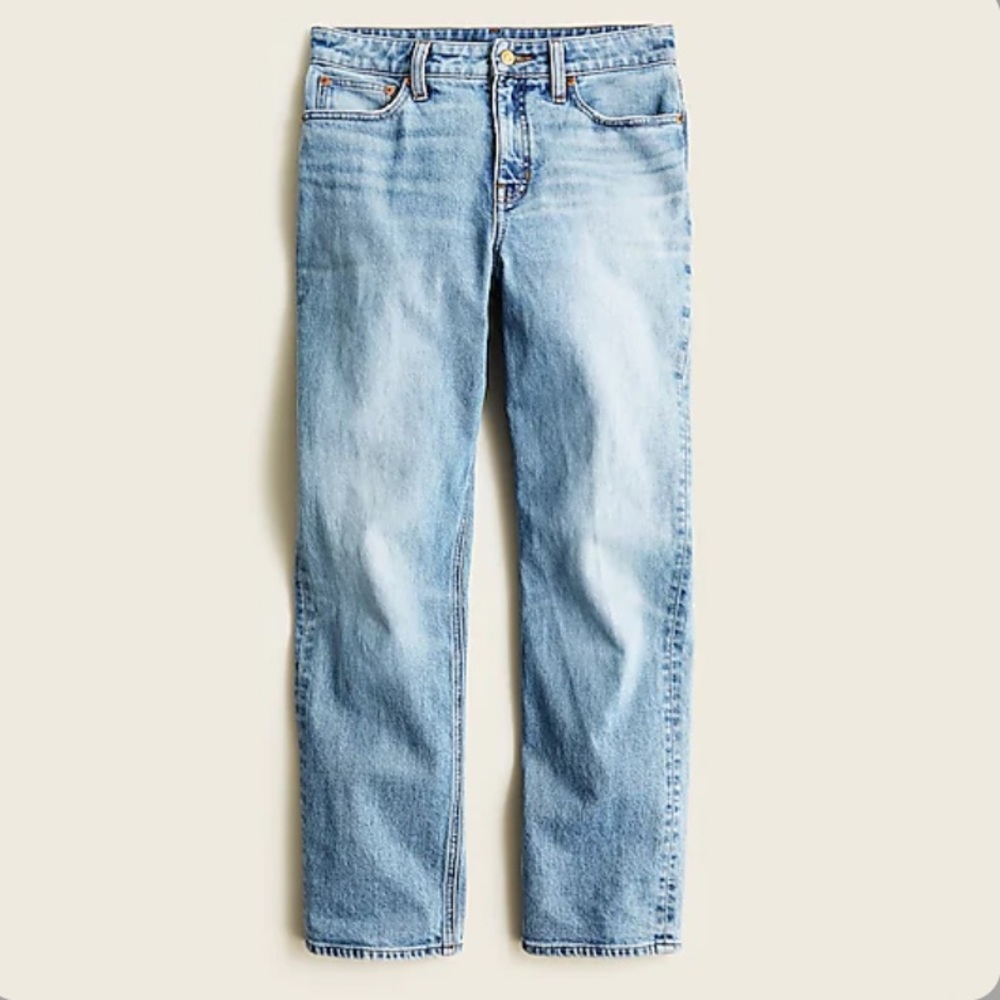 NWT J. Crew Curvy high-rise '90s classic straight jean in Scuttle wash 31